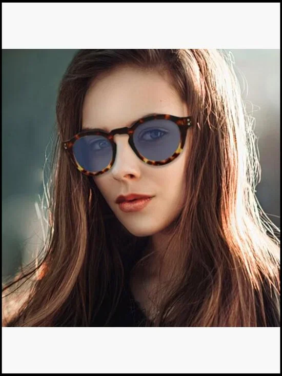 Vintage Round Sunglasses Retro Circle UV400 Protection Unisex - Picture 7 of 7